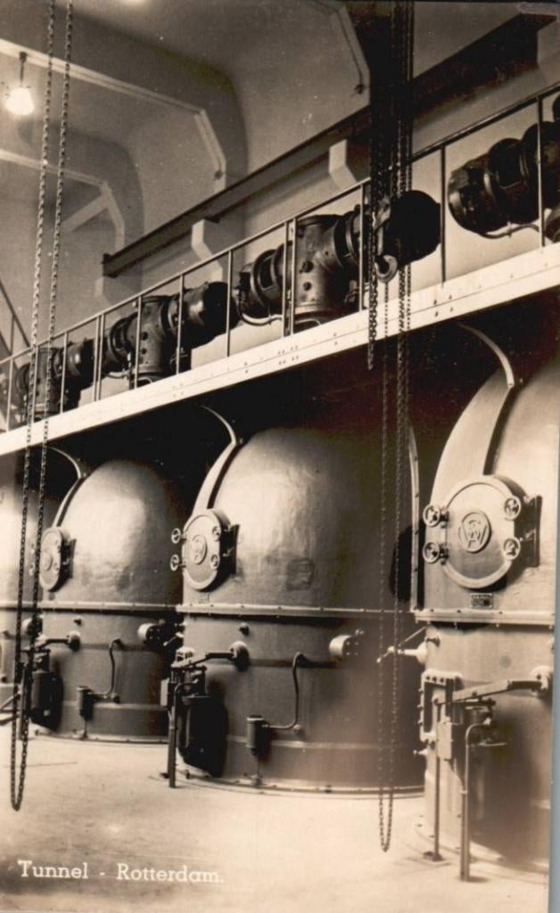 Rotterdam Ventilatoren Maastunnel 1942., Verzamelen, Verzenden, 1920 tot 1940, Ongelopen, Zuid-Holland