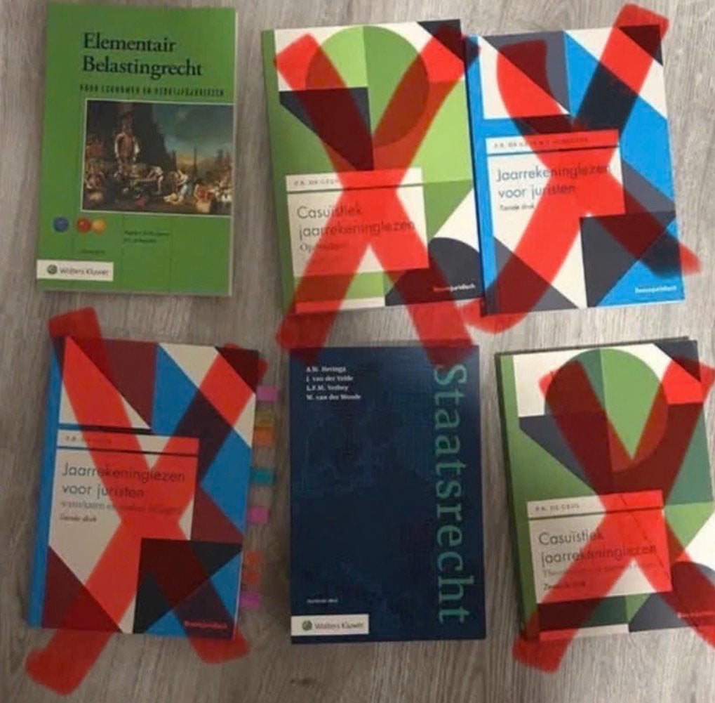 Rechtsgeleerdheid UNI Jaar 3 + fiscaal recht boeken, Ophalen of Verzenden, Zo goed als nieuw, Overige niveaus, Nederlands