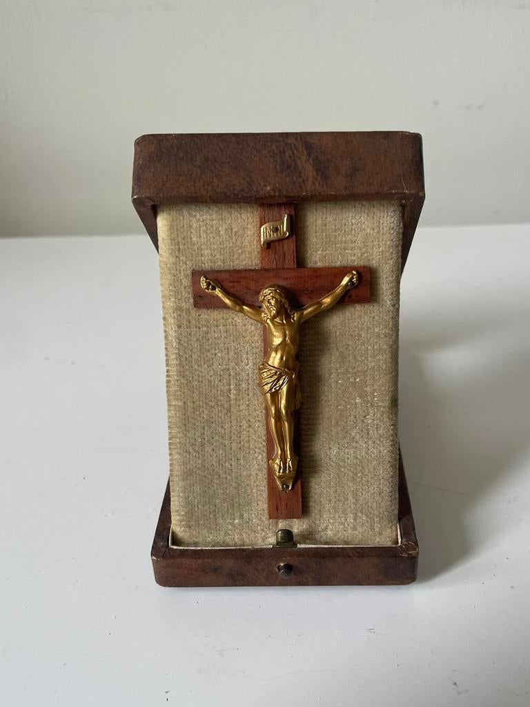 Christelijk reisicoon in zakformaat, rond 1920, Ophalen of Verzenden, Gebruikt, Overige typen, Christendom | Katholiek