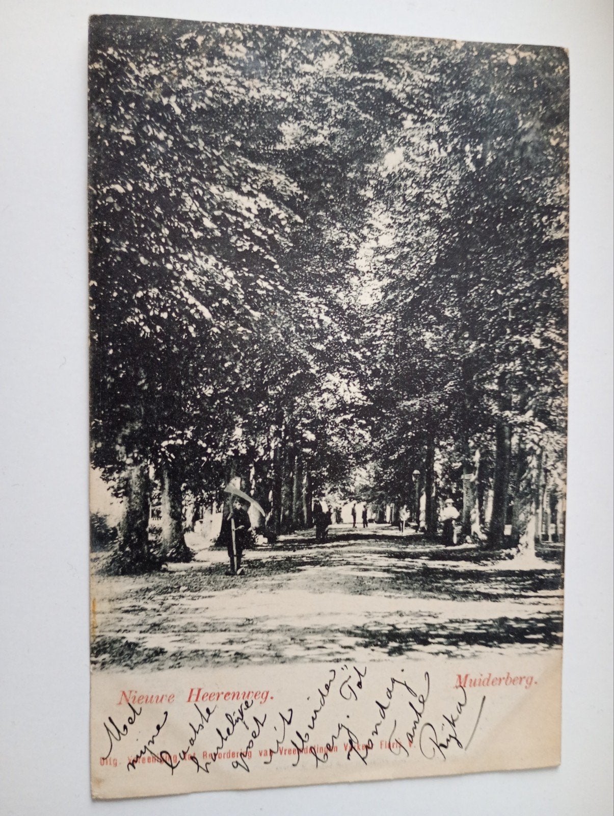 Muiderberg Nieuwe Heerenweg 1902, Ophalen of Verzenden, Voor 1920, Gelopen, Noord-Holland