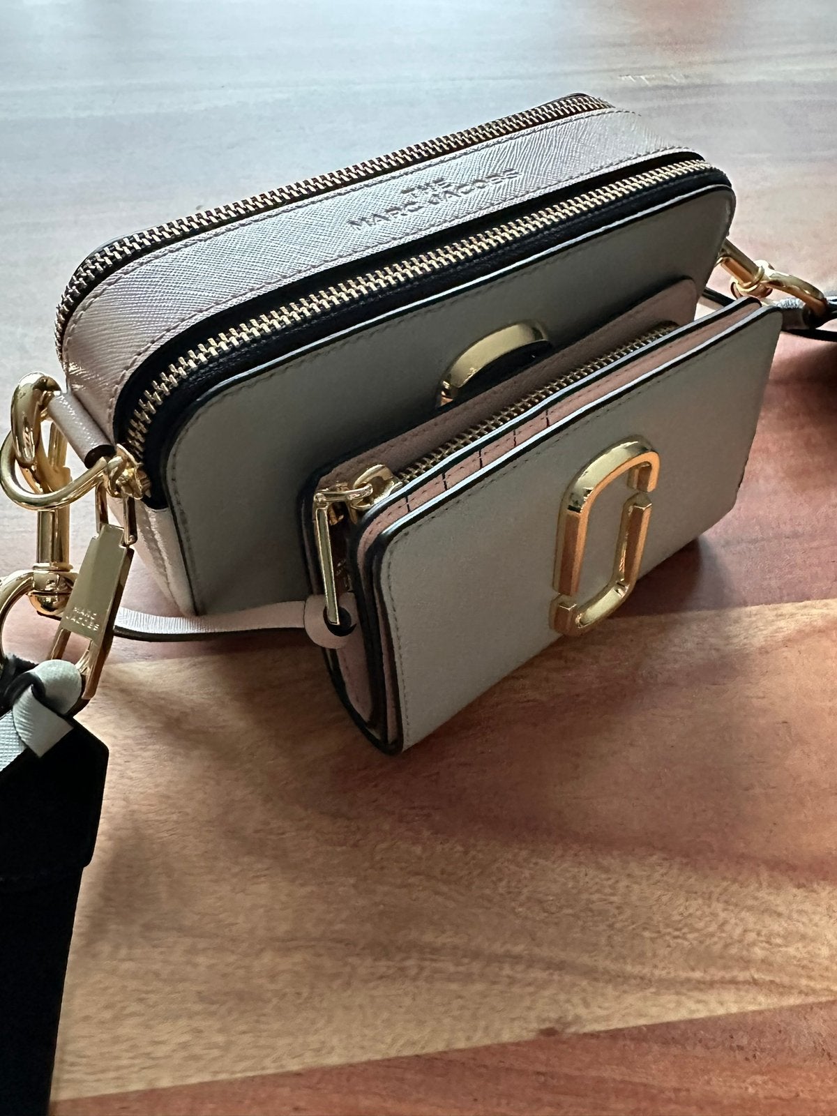 Marc Jacobs Snapshot crossbody tas + bijpassende portemonnee, Ophalen of Verzenden, Zo goed als nieuw, Leer
