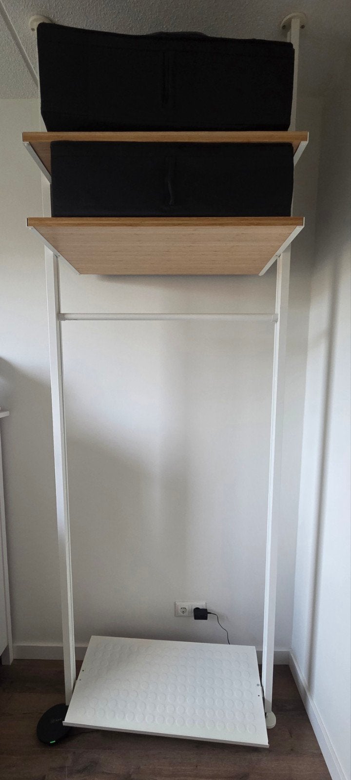 IKEA ELVARLI Opbergsysteem / Open Kast (Bamboe & Wit) – Comp, Ophalen, Gebruikt, 200 cm of meer, Met plank(en)