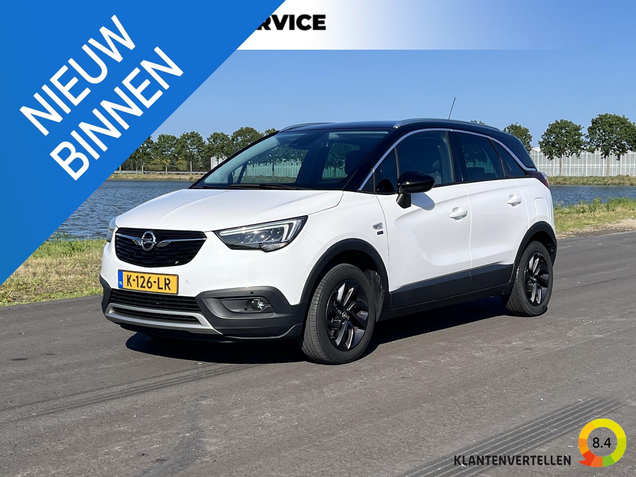 Opel Crossland X 1.2 Turbo Edition 2020 Clima, cruise, pdc,, Gebruikt, 1199 cc, Wit, Bedrijf