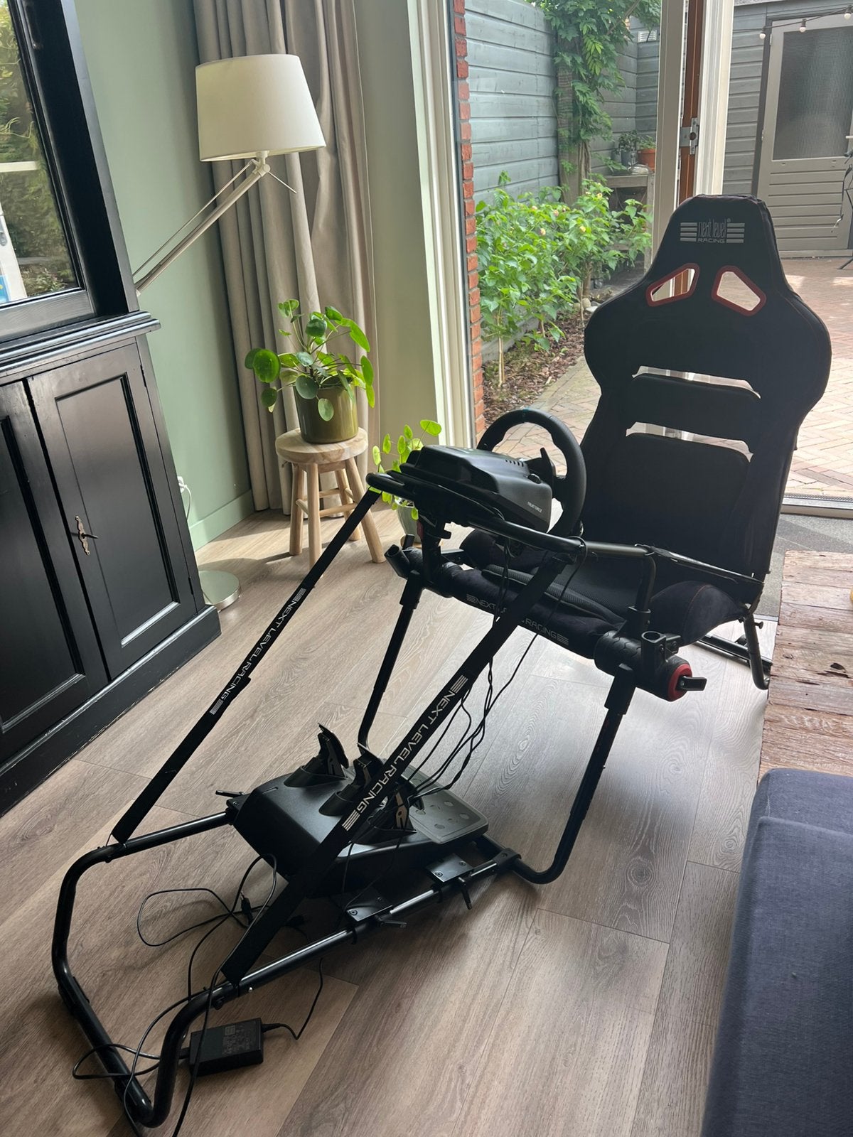 Next level Simrace stoel+stuur en pedalen, Ophalen, Zo goed als nieuw