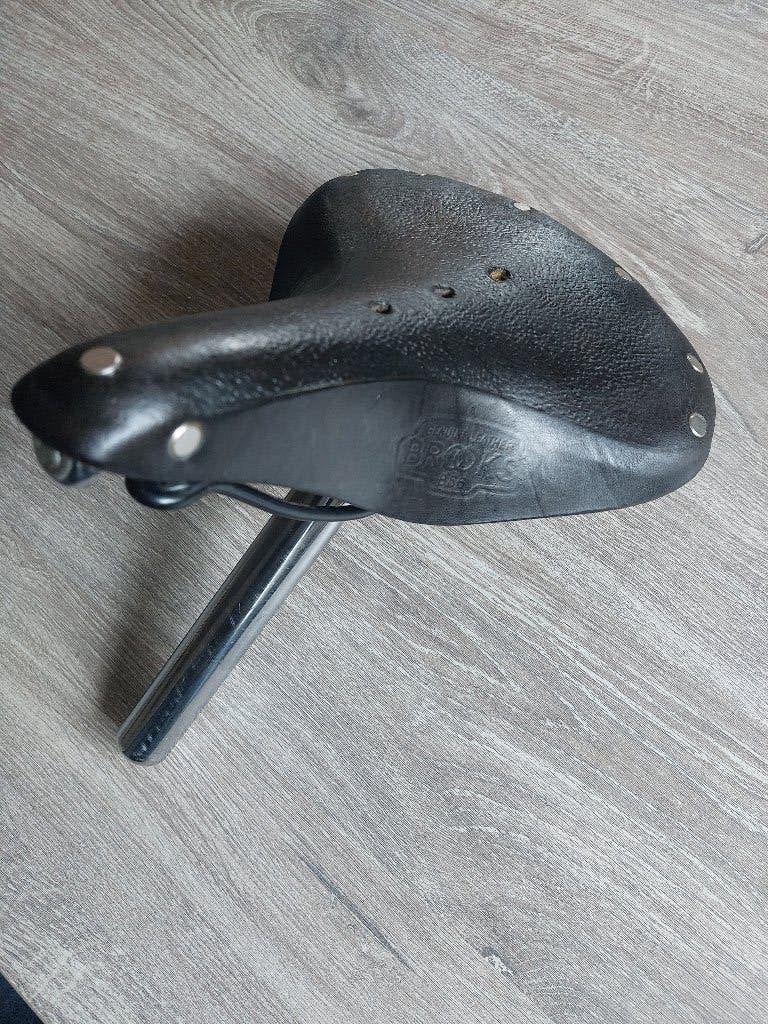 Zadel Brooks B66 zwart leren zadel prima staat, Leer, Ophalen of Verzenden, Zo goed als nieuw, Brooks