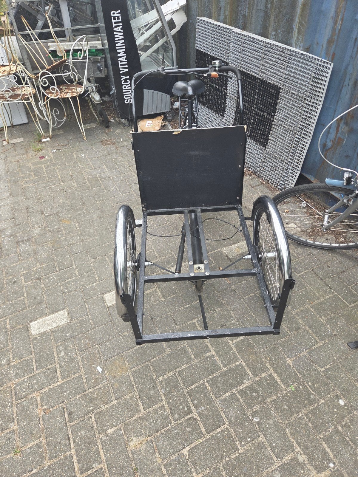 Bakfiets zonder bak - ideaal voor project of onderdelen, Fietsen en Brommers, Fietsen | Bakfietsen, Terugtraprem, Gebruikt, Goederen