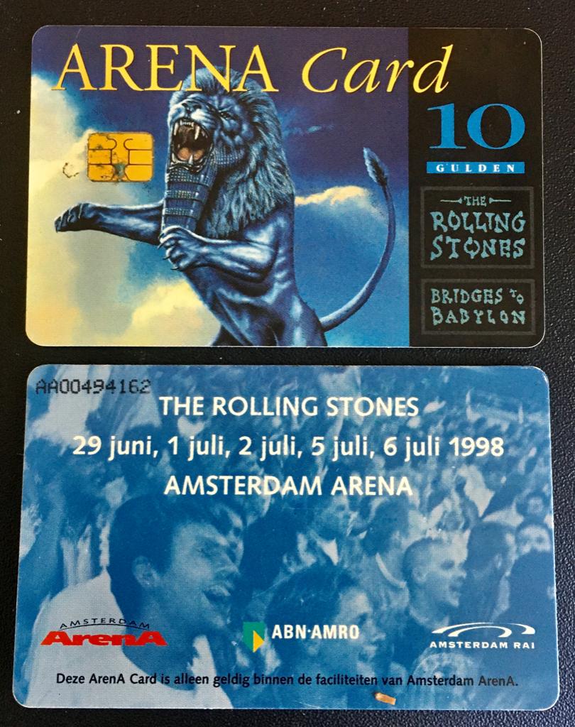 MP701A Rolling Stones  ARENA  BridgestoBabylon Card 1 €2 98, Ophalen of Verzenden, Nederland