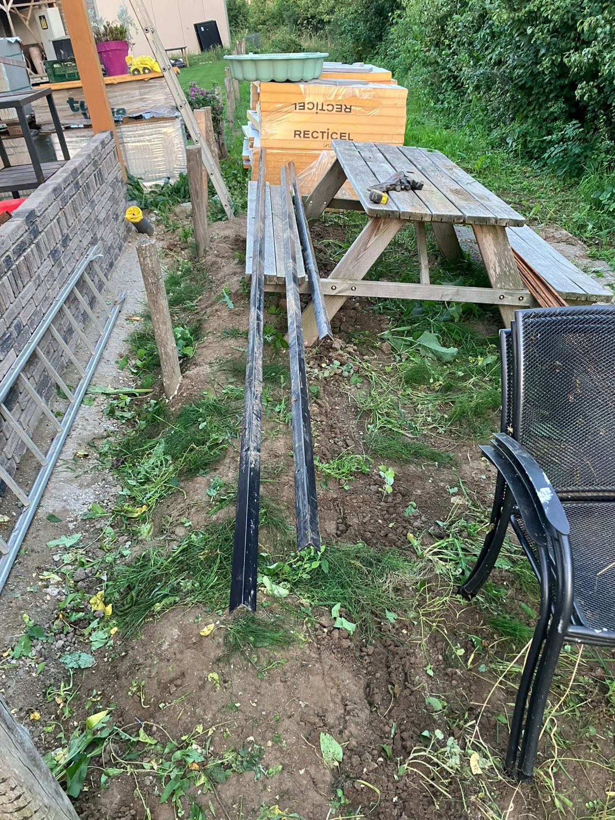 Stalen hoeklijnen 40X40, Doe-het-zelf en Verbouw, Metalen, Ophalen, Nieuw, IJzer