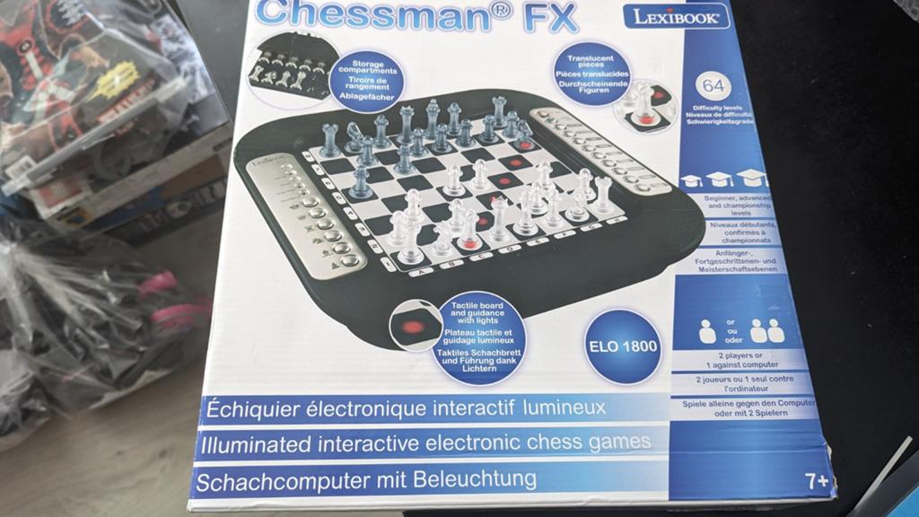 Lexibook Chessman FX Schaakcomputer, Hobby en Vrije tijd, Een of twee spelers, Ophalen of Verzenden, Zo goed als nieuw, Lexibook