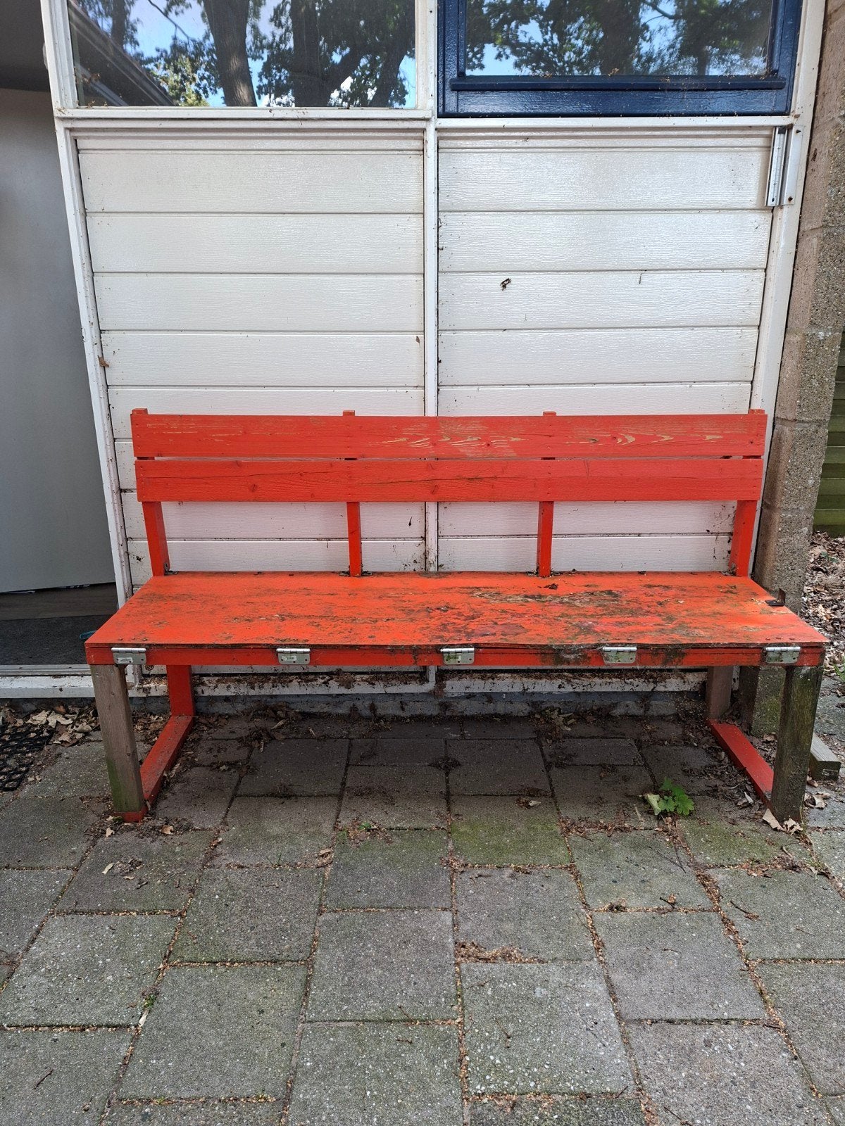 Gratis af te halen: opklapbare tuinbank / picknicktafel, Ophalen, Gebruikt