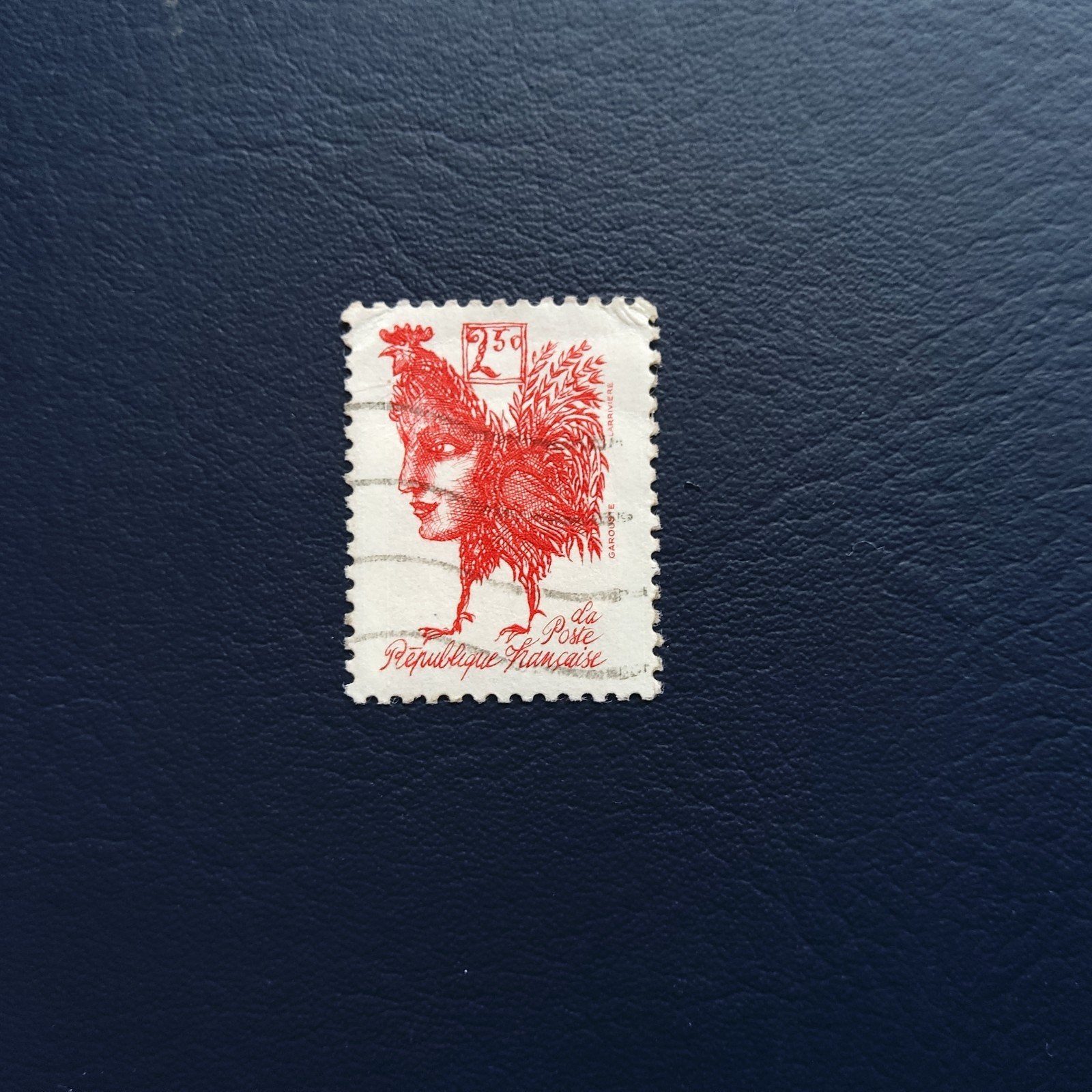 Franse postzegel Marianne Coq 2.50F, Ophalen of Verzenden, Gestempeld