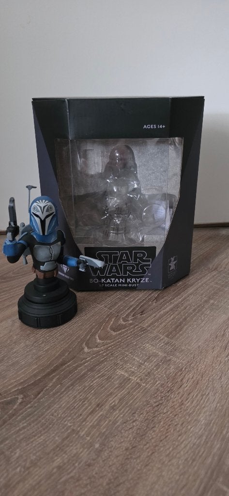 Star Wars Bo-Katan Kryze Buste Gentle Giant, Verzamelen, Ophalen of Verzenden, Zo goed als nieuw, Beeldje of Buste