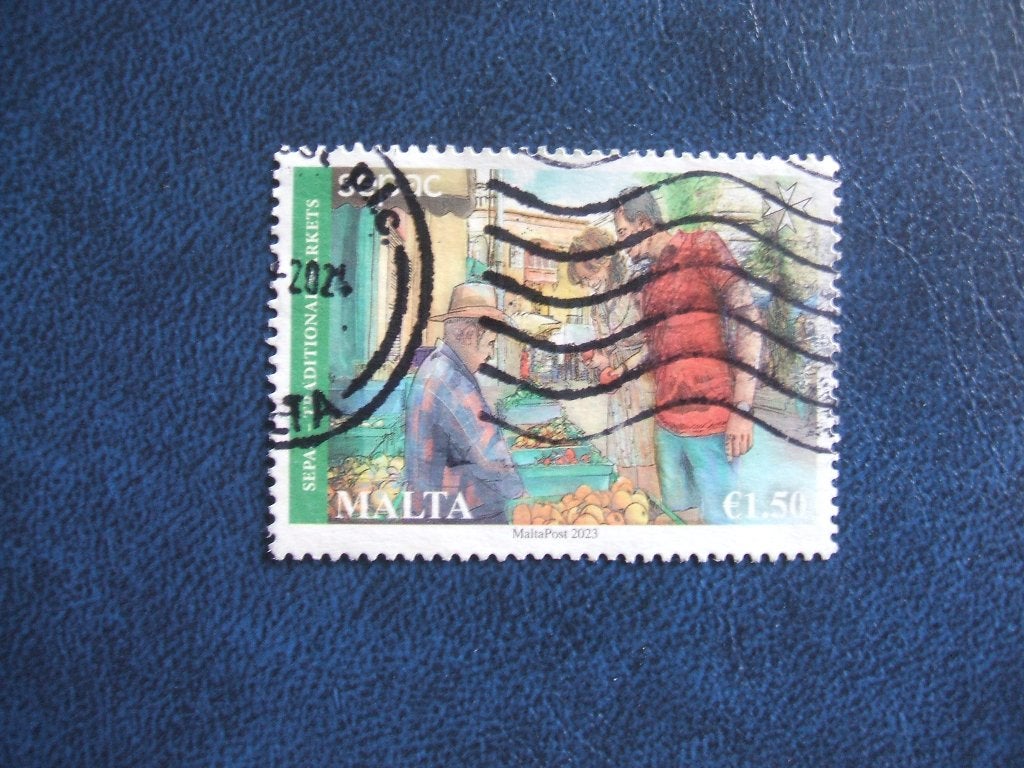 Malta hoge waarde, Ophalen of Verzenden, Malta, Gestempeld