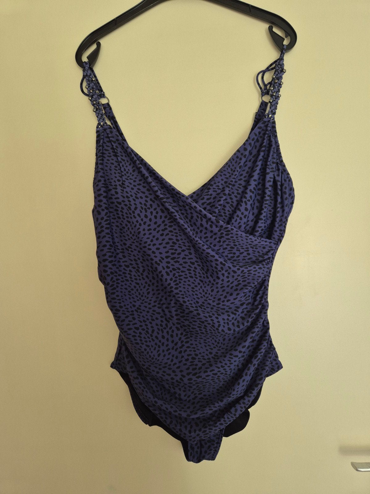 Blauw/zwart corrigerend badpak Beachwave maat 50 zgan, Beachwave, Blauw, Badpak, Ophalen of Verzenden