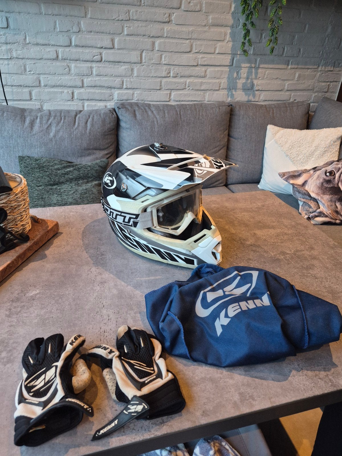 Cross helm, scooter helm, Motoren, Offroadhelm, S, Dames, Tweedehands