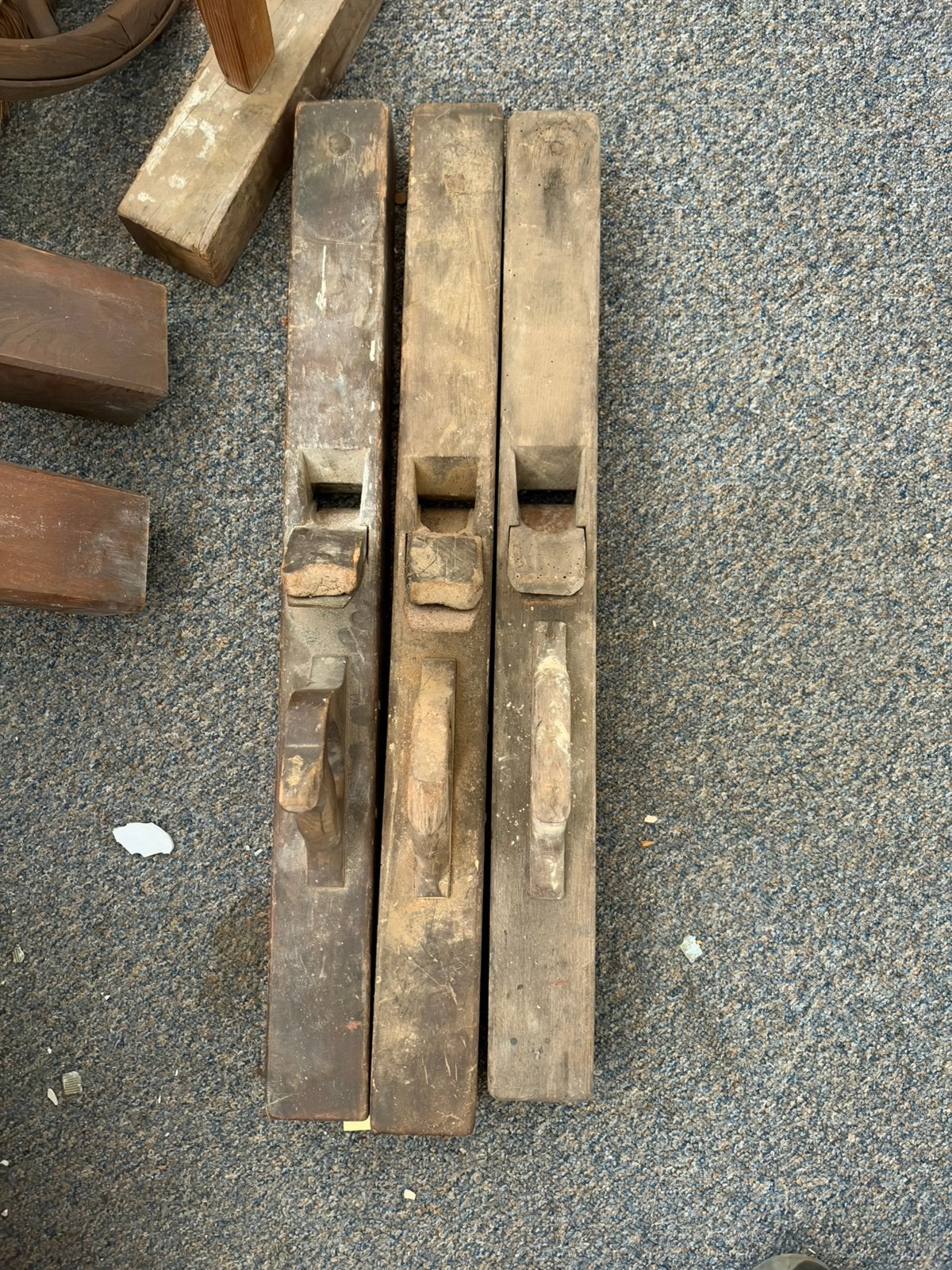 Drie antieke houtschaven, Ophalen of Verzenden