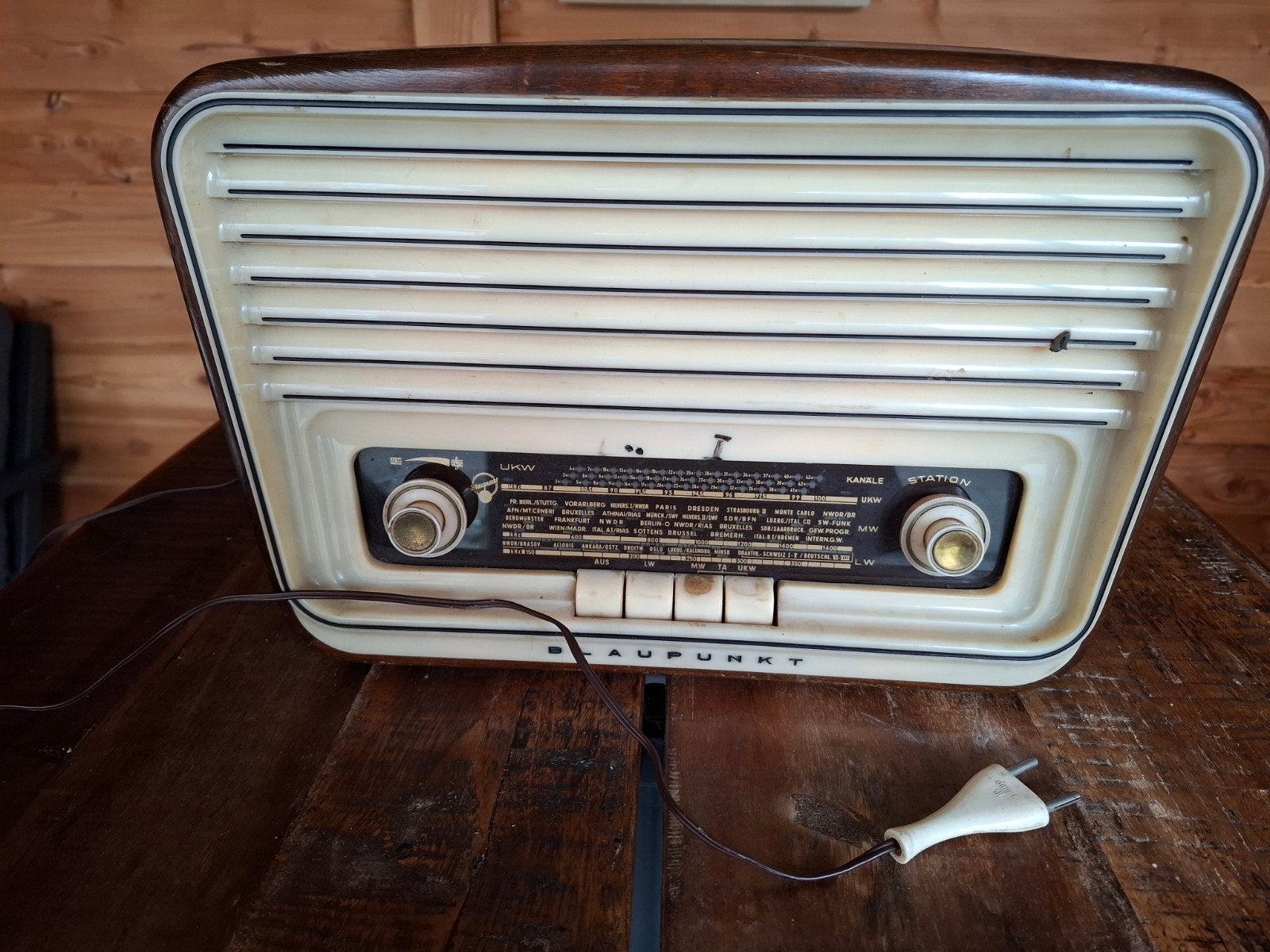 Vintage Blaupunkt Radio Verona 2211 - Jaren '50 Buizenradio, Ophalen of Verzenden, Gebruikt, Radio
