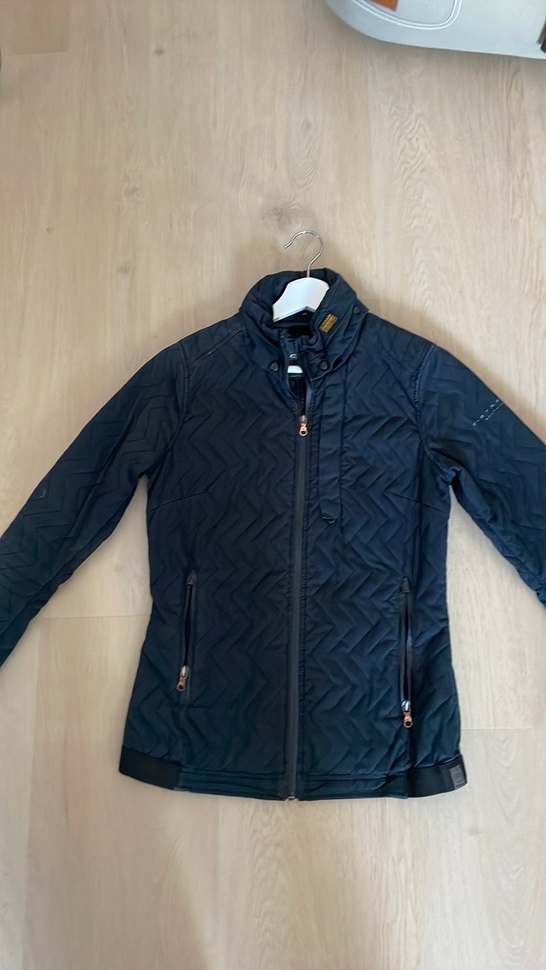 Leuke zwarte dames jas van G Star mt S, Ophalen of Verzenden, Zo goed als nieuw, Maat 38/40 (M), Zwart