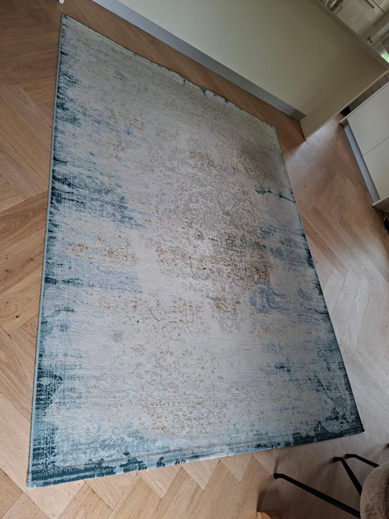 Rugvista Alaska Vloerkleed 200x250 cm Lichtblauw - Crème, Ophalen, Gebruikt, 200 cm of meer, 200 cm of meer