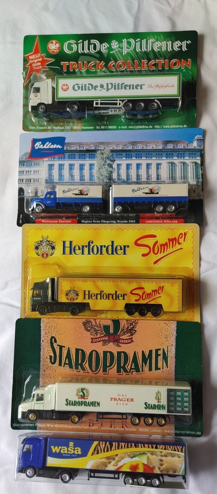 Grell trucks 1:87 5stuks., Verzenden, Nieuw, Bus of Vrachtwagen, Overige merken