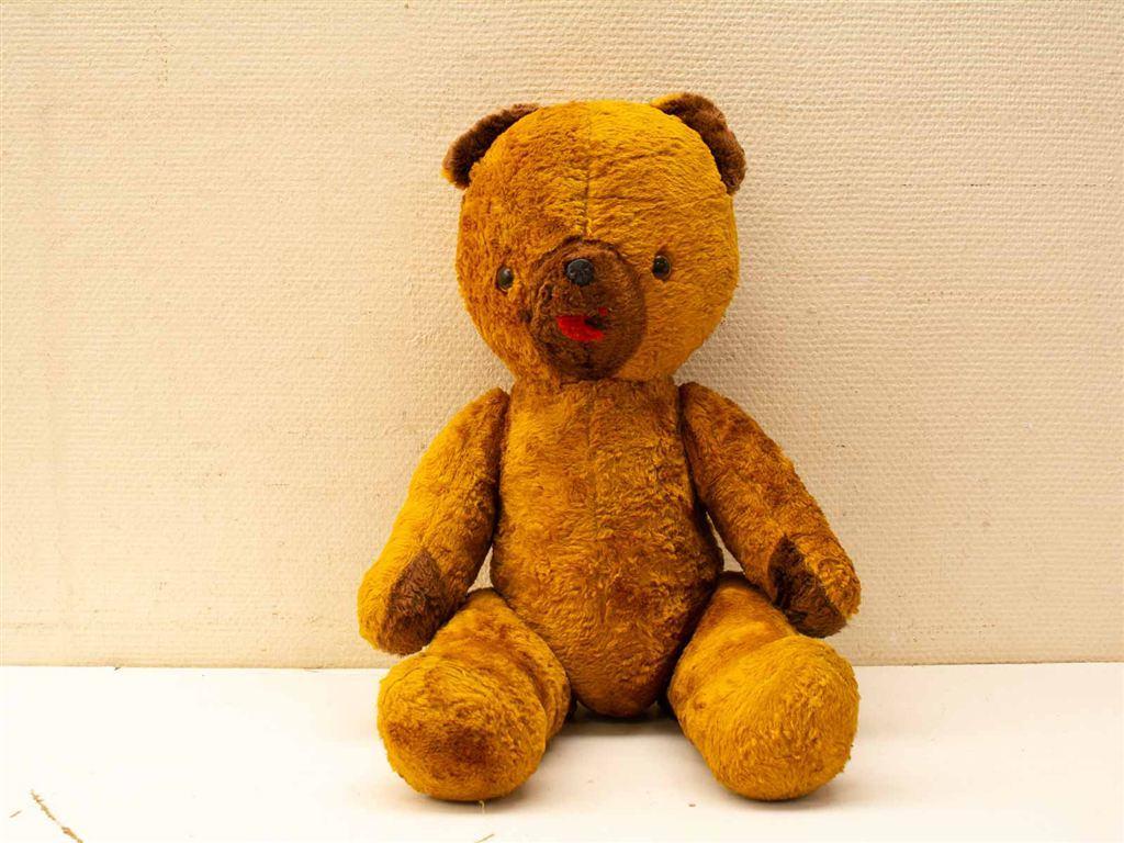 Antieke speelgoed beer 36913, Verzamelen, Beren en Cherished Teddies, Ophalen of Verzenden, Gebruikt, Beeldje, Cherished Teddies