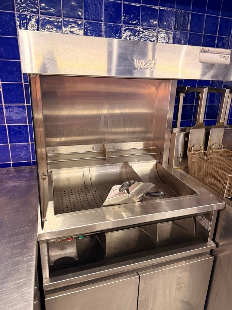 VIZU friet dump station friet warmhoudstation afstortstation, Ophalen, Gebruikt, Fornuis, Frituur en Grillen