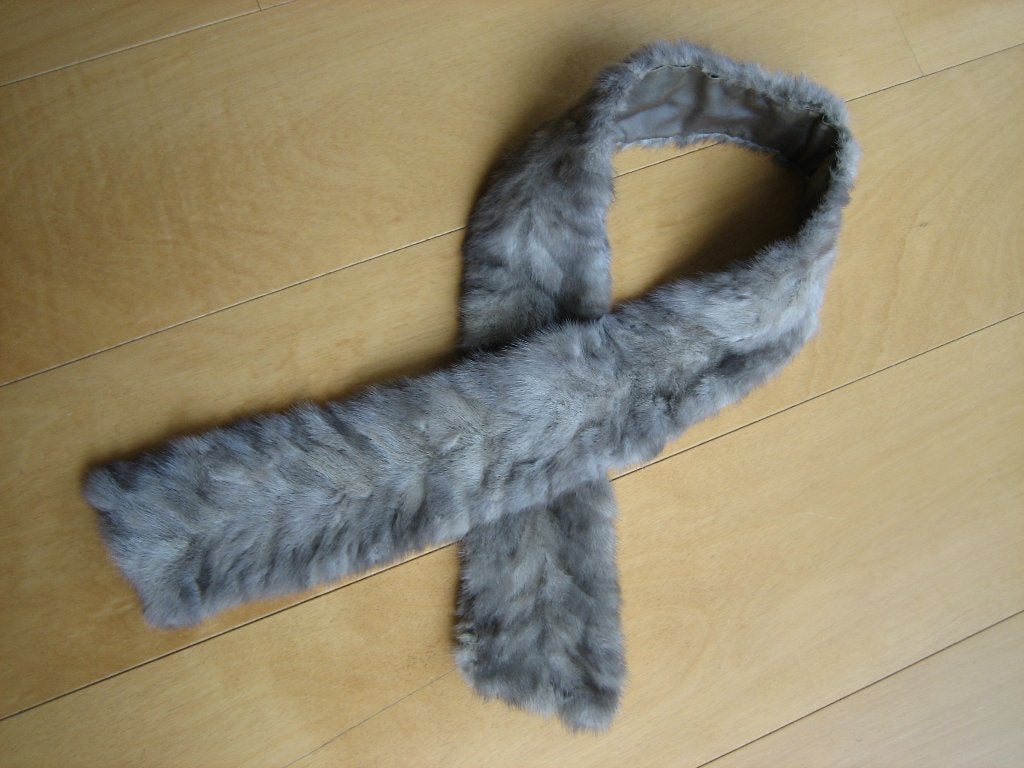 Nostalgie: Heerlijk warm bontsjaaltje, echt bont! SNAZZEYS, Verzenden, Gedragen, Sjaal