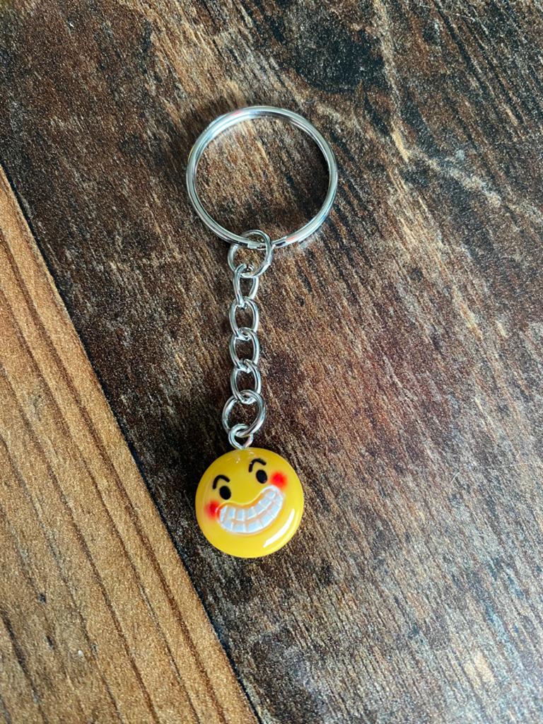 Sleutelhanger met lachende emoji - Nieuw, Verzamelen, Sleutelhangers, Ophalen of Verzenden, Nieuw, Knuffel of Figuurtje