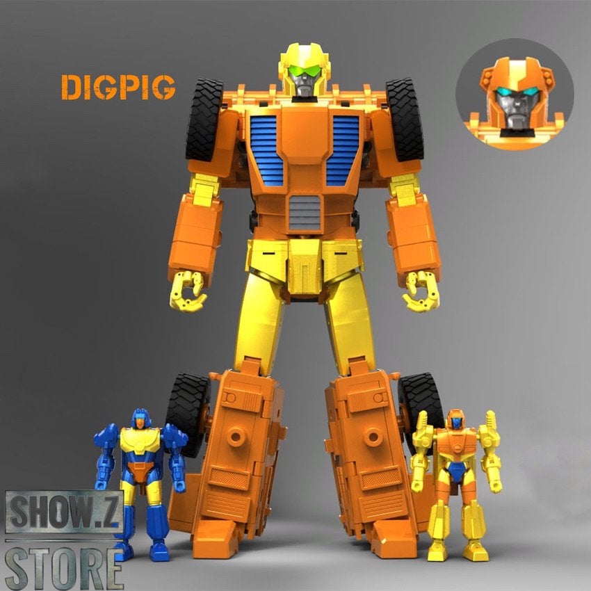 Gezocht. X-transbots  dig pig scoop. Compleet met doos, Verzamelen, Transformers, G1, Ophalen of Verzenden, Zo goed als nieuw