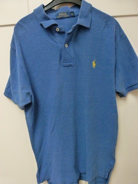 Blauwe polo shirt maat S Ralph Lauren, Ralph Lauren Polo, Blauw, Ophalen of Verzenden, Gedragen