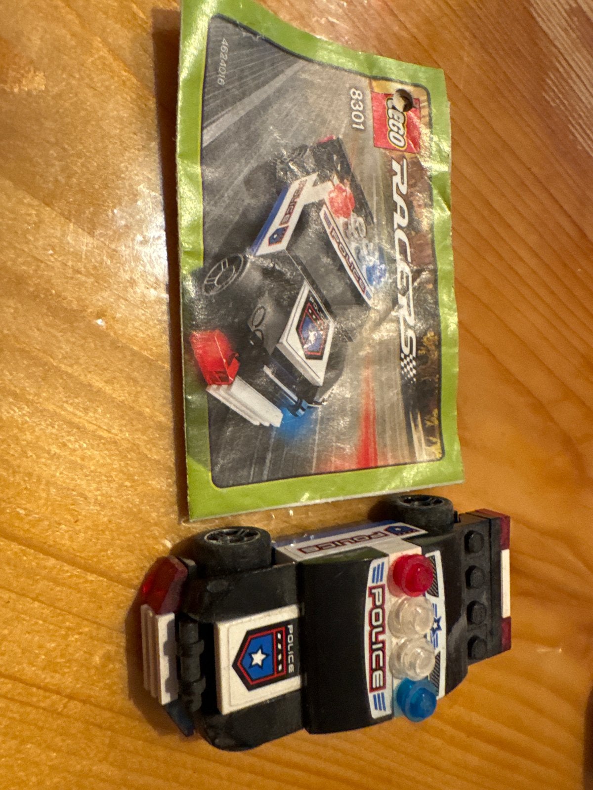 Lego Racers 8301 Politieauto - Compleet met instructies, Ophalen of Verzenden, Gebruikt