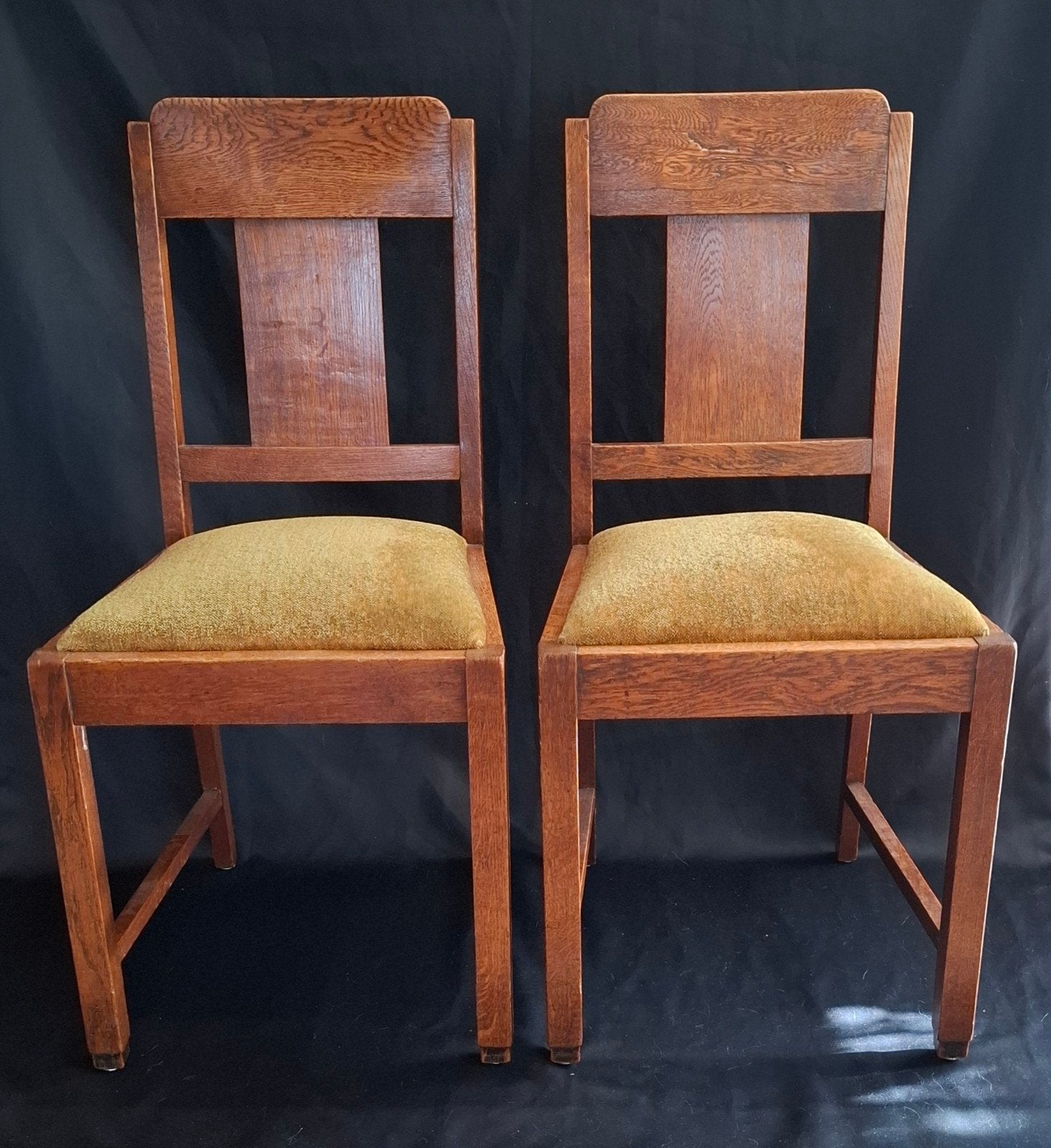 Twee Art Deco Amsterdamse School Stoelen, Antiek en Kunst, Ophalen