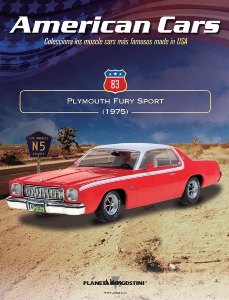 Plymouth Fury Sport 1975 schaal 1/43 IXO American cars # 83, Hobby en Vrije tijd, Modelauto's | 1:43, Verzenden, Nieuw, Auto, Overige merken