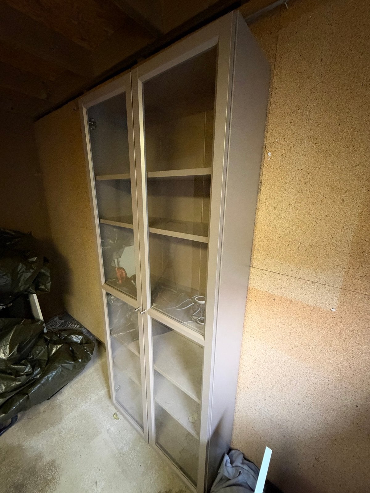 Glazen vitrinekast (IKEA, Billy) met planken, Ophalen, Gebruikt, 200 cm of meer, 50 tot 100 cm
