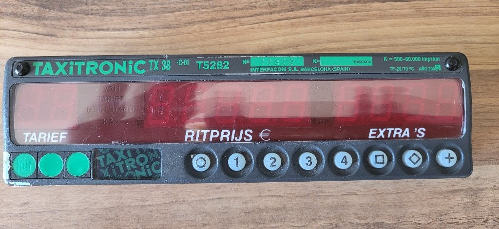 Taxi meter digitaal taxitronic, Ophalen of Verzenden, Gebruikt