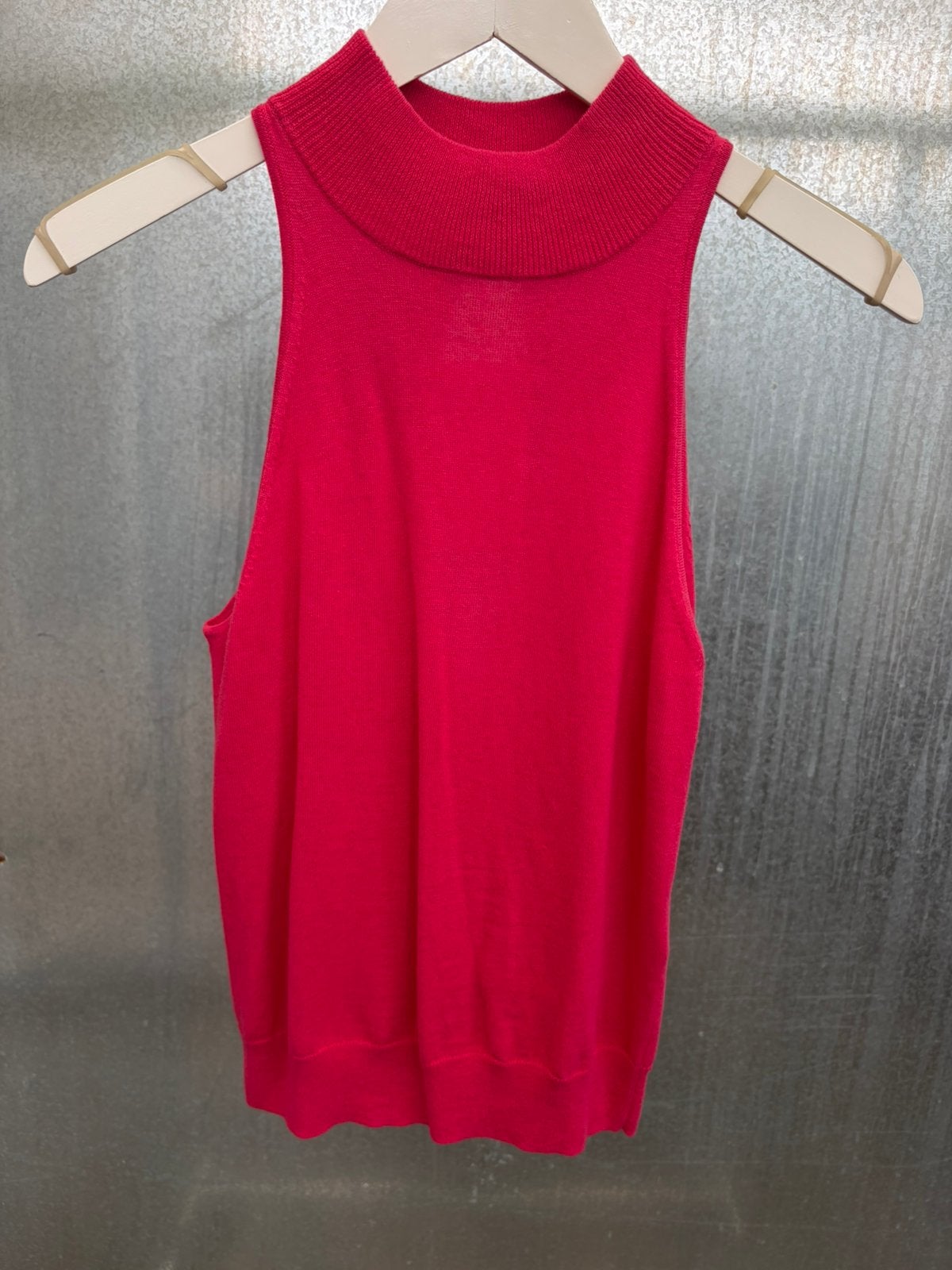 Iro top knitted cashmere roze S €165 halter neck trui fushia, Ophalen of Verzenden, Zo goed als nieuw, Roze, Zonder mouw