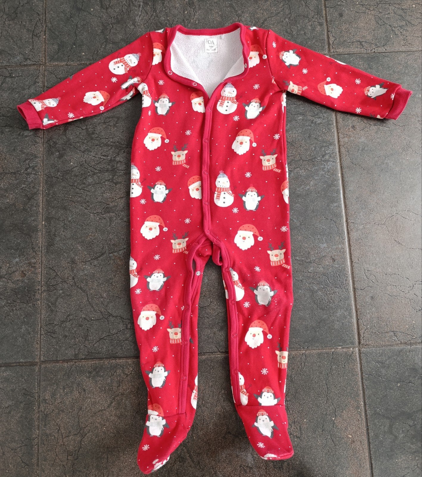Huispak / onesie / kerstpakje / pyjama maat 98 C&A, Kinderen en Baby's, Nacht- of Onderkleding, C&A, Jongen of Meisje, Ophalen of Verzenden