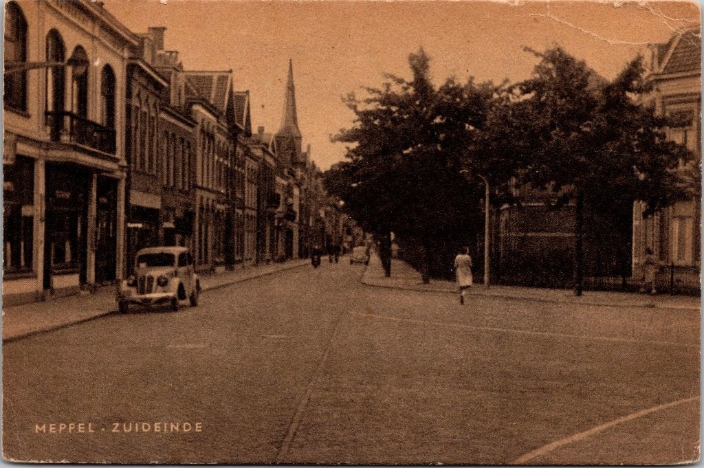 Meppel - 12 oude ansichtkaarten, Verzenden, 1940 tot 1960, Gelopen, Drenthe