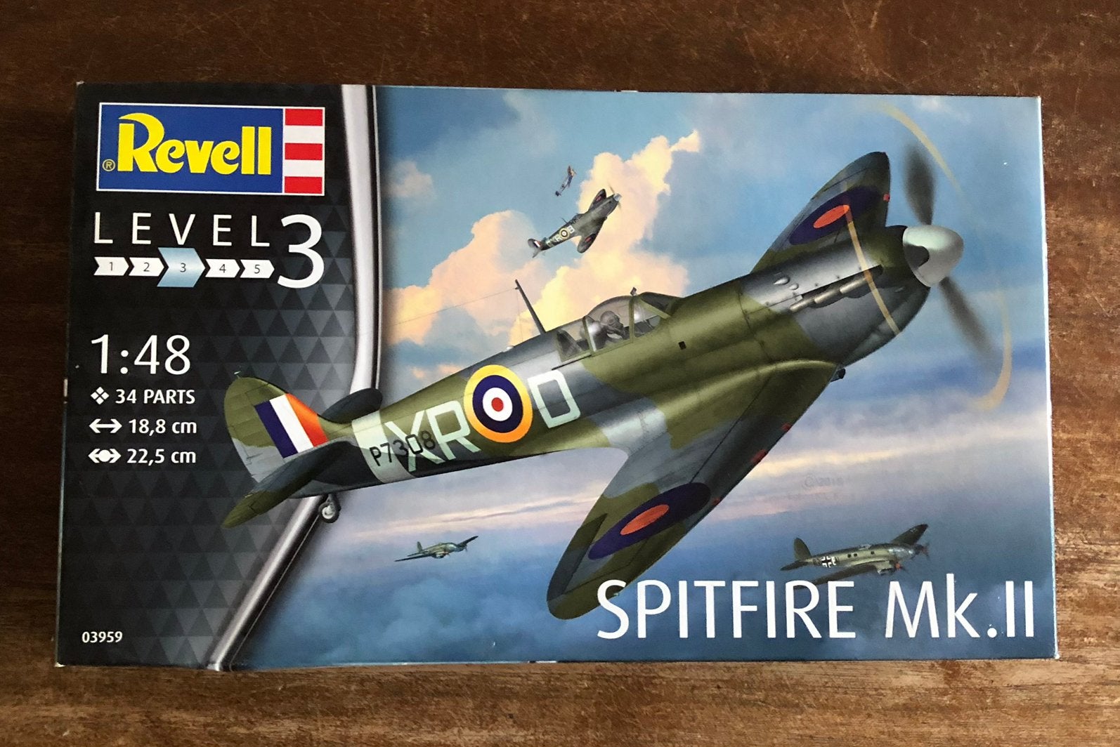Revell 1/48 Supermarine Spitfire Mk.II nr 03959 (2016), Hobby en Vrije tijd, Modelbouw | Vliegtuigen en Helikopters, Ophalen of Verzenden