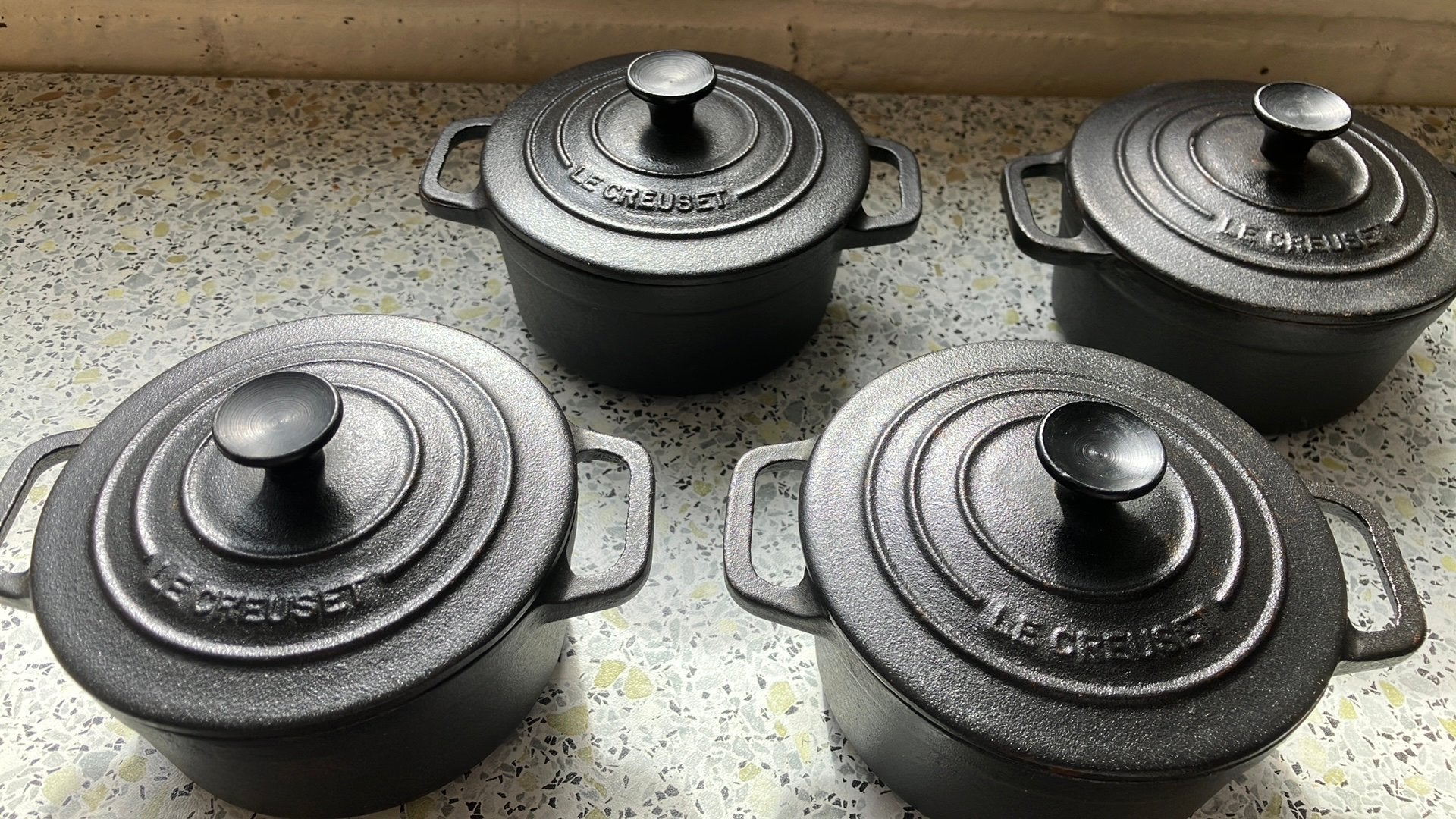 Le Creuset pannetjes, Ophalen of Verzenden, Zo goed als nieuw, Gietijzer, Le Creuset
