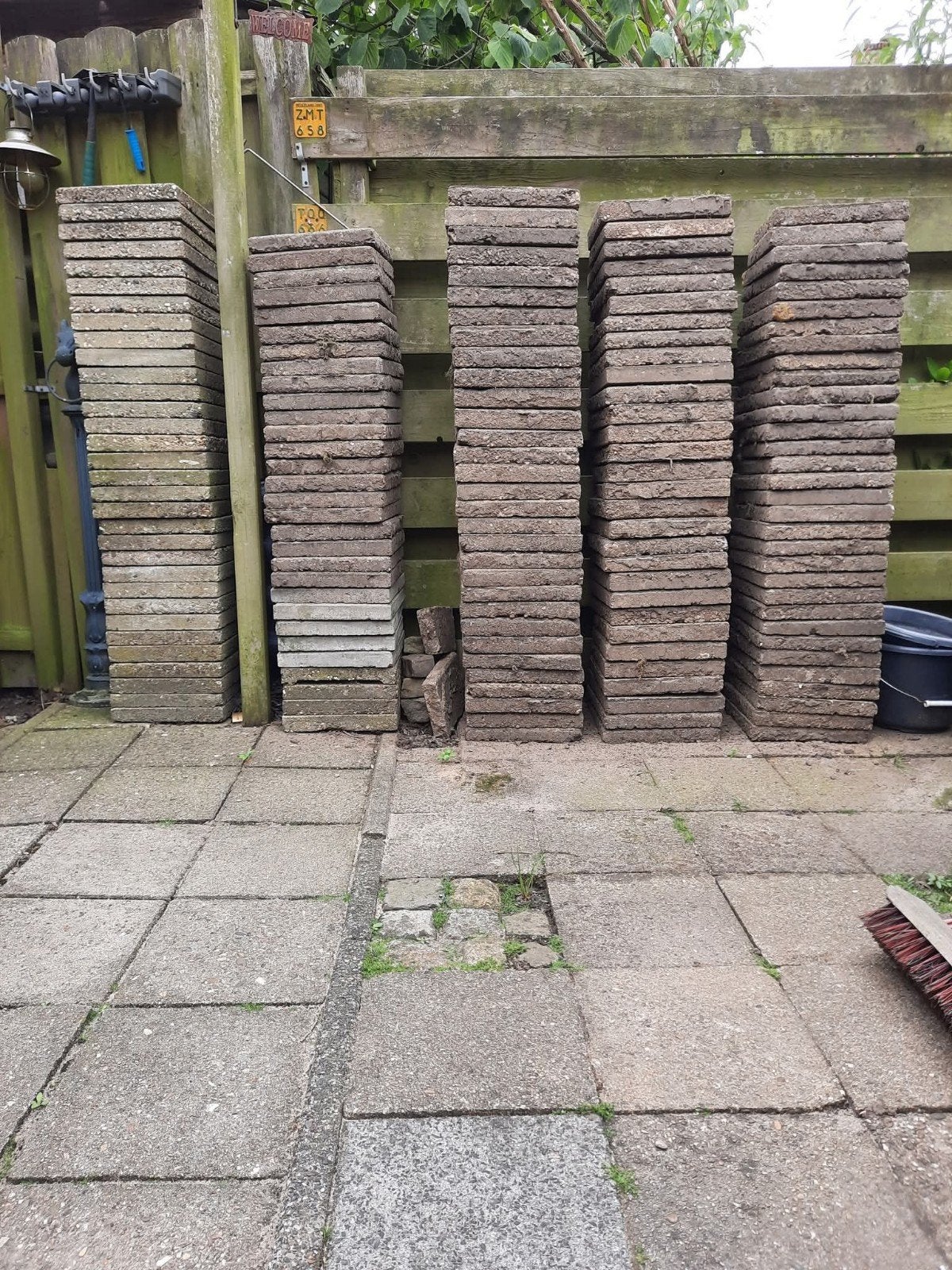 Gratis stoeptegels, Ophalen of Verzenden, Gebruikt, Beton, Overige typen