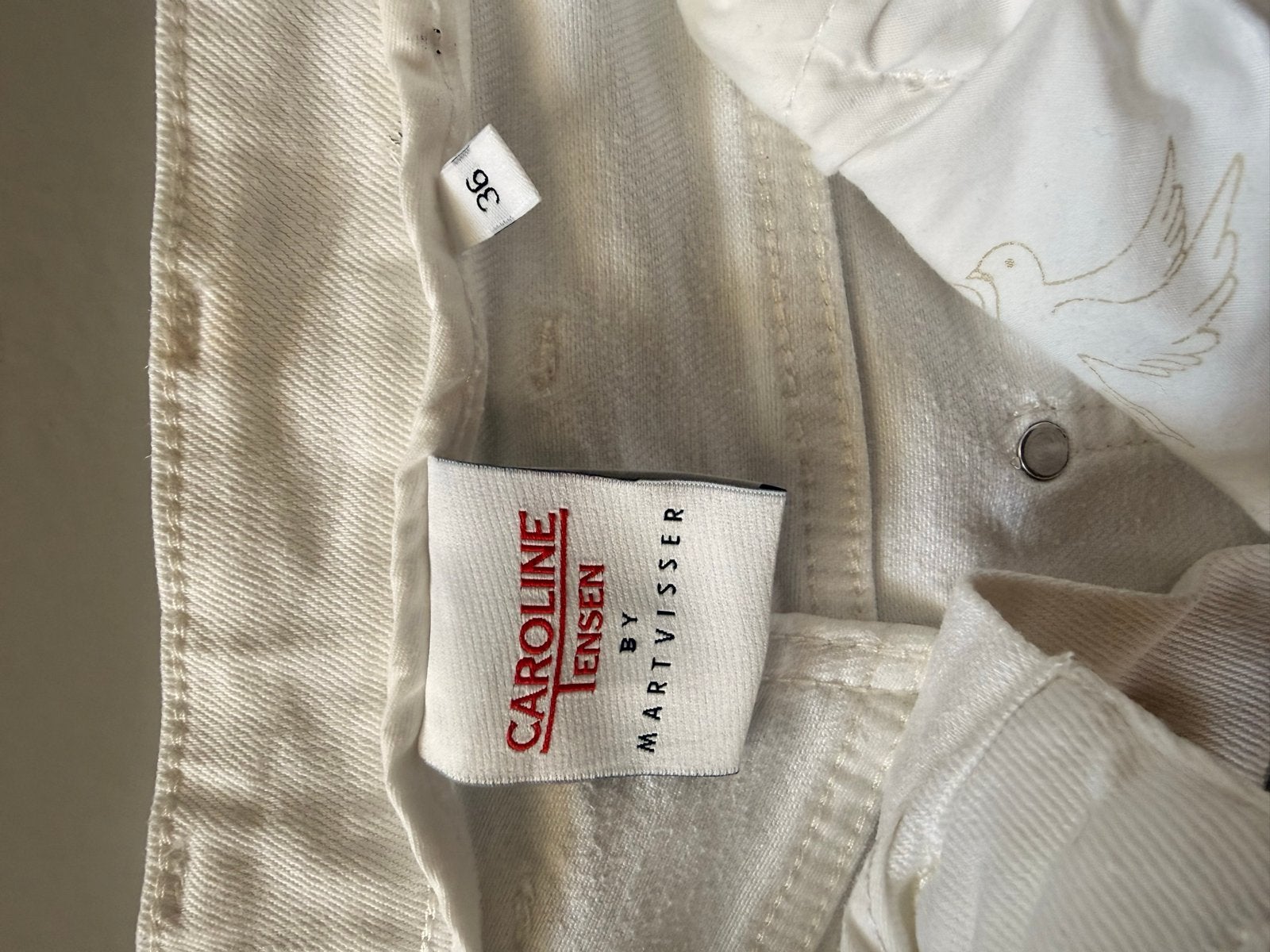 Witte Caroline Tensen by Mart Visser jeans maat 36, Wit, Ophalen of Verzenden, Zo goed als nieuw, Maat 36 (S)