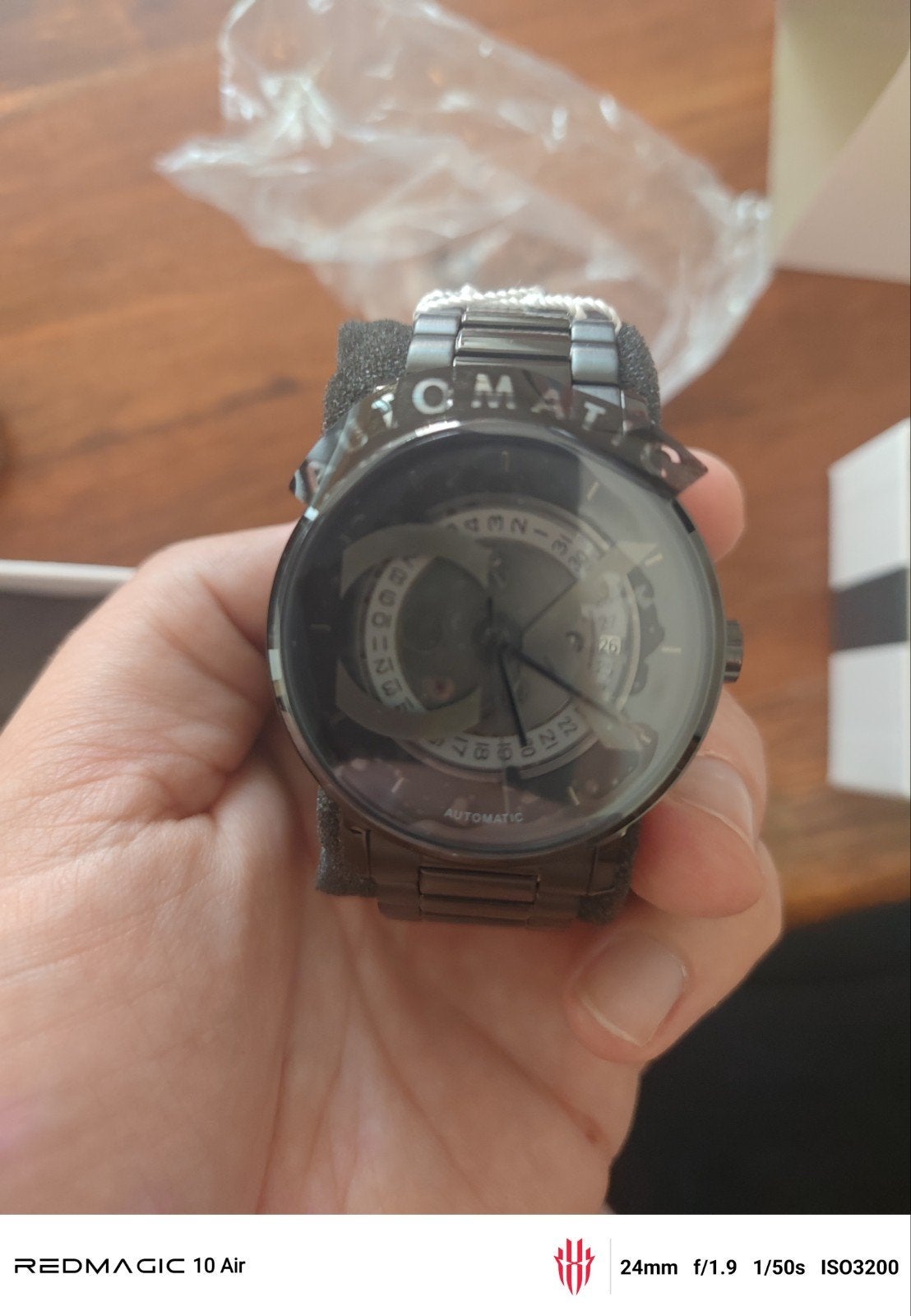 Calvin Klein Iconic Automatic Horloge 40MM 25300017 Zwart, Ophalen of Verzenden, Nieuw