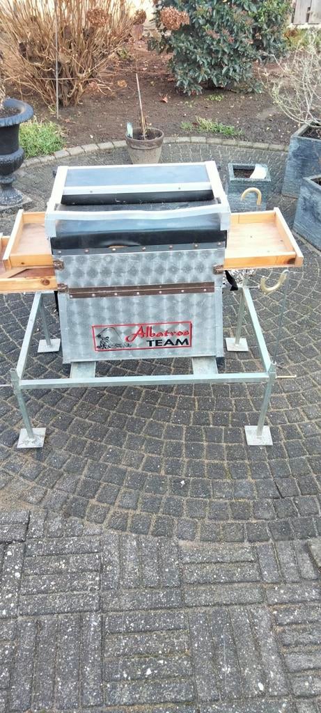 Albatros TEAM viskoffer met zitje en hengelsteunen, Ophalen, Gebruikt, Koffer of Tas