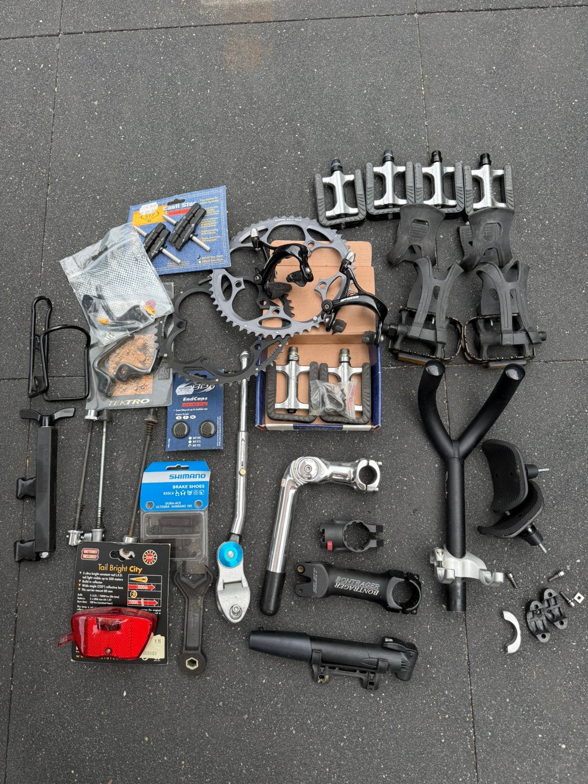 Fietspedalen en onderdelen - Diverse types en merken, Gebruikt, Aluminium, Racefiets, Ophalen