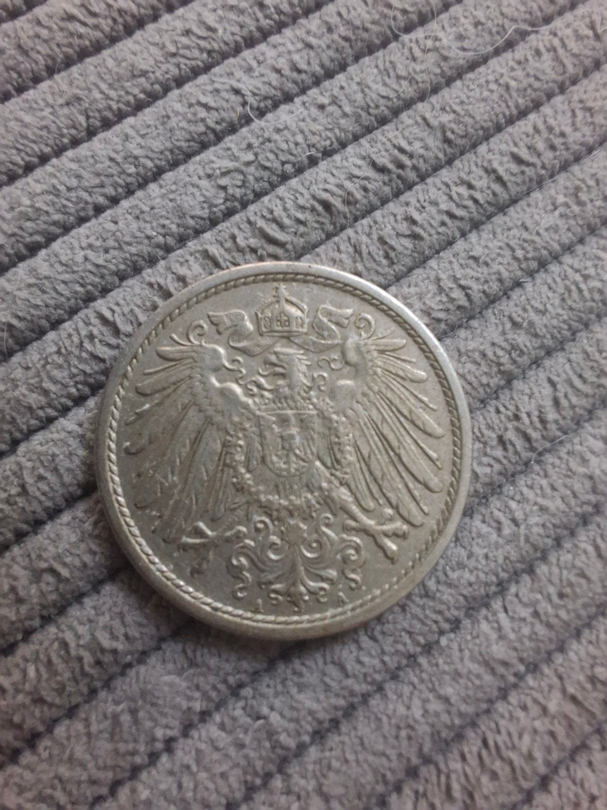 Duitse 10 Pfennig munt uit 1914, Ophalen of Verzenden, Duitsland, Losse munt