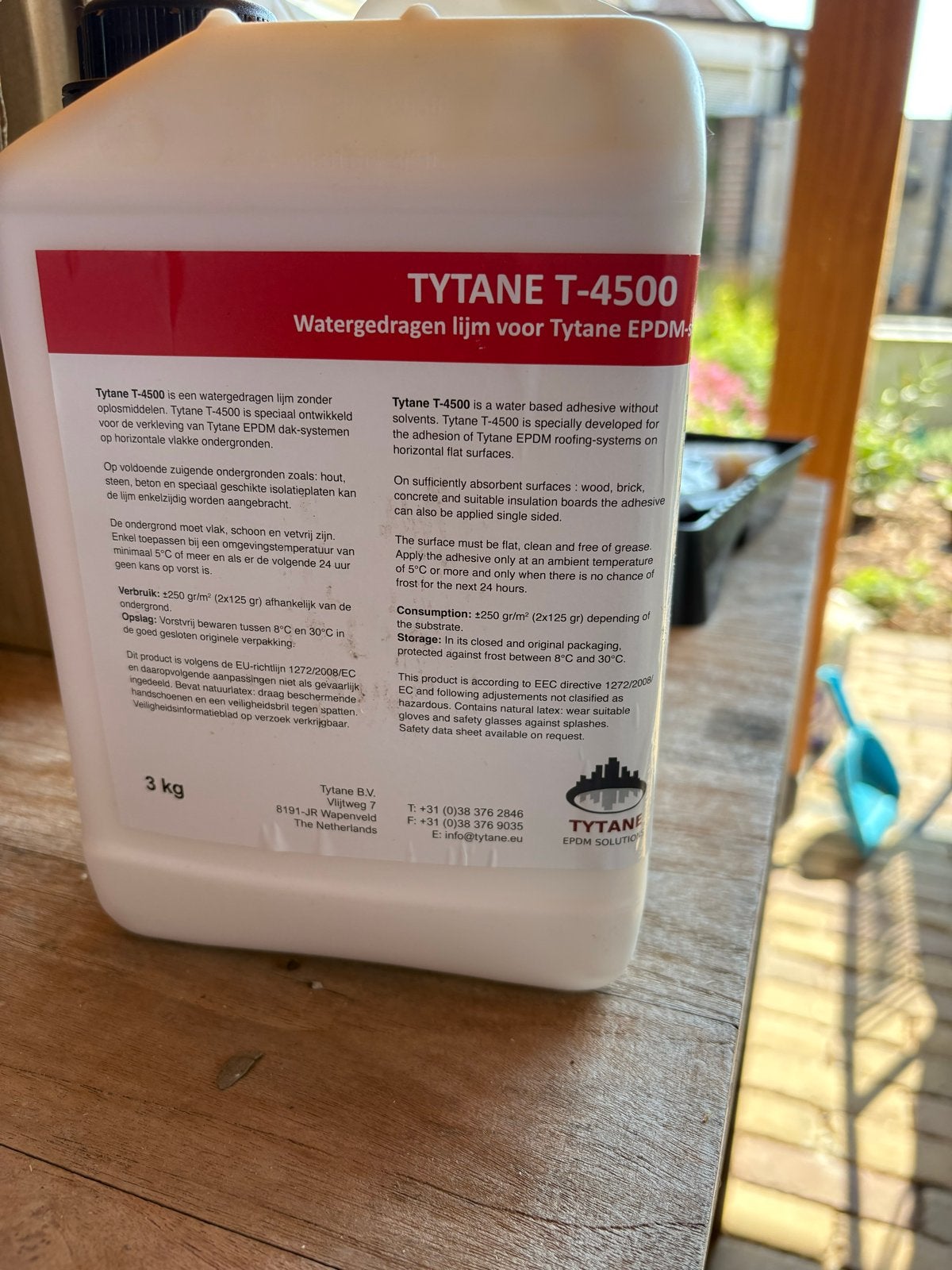 Tytane T-4500 Watergedragen Lijm voor EPDM Dakbedekking, Ophalen, Nieuw