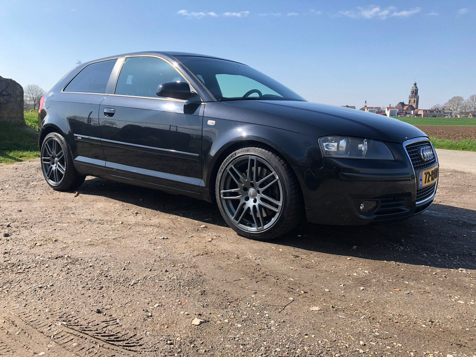Audi A3 3.2 184KW Quattro 3D 2005 Zwart, Auto's, 3189 cc, Zwart, Handgeschakeld, Vierwielaandrijving