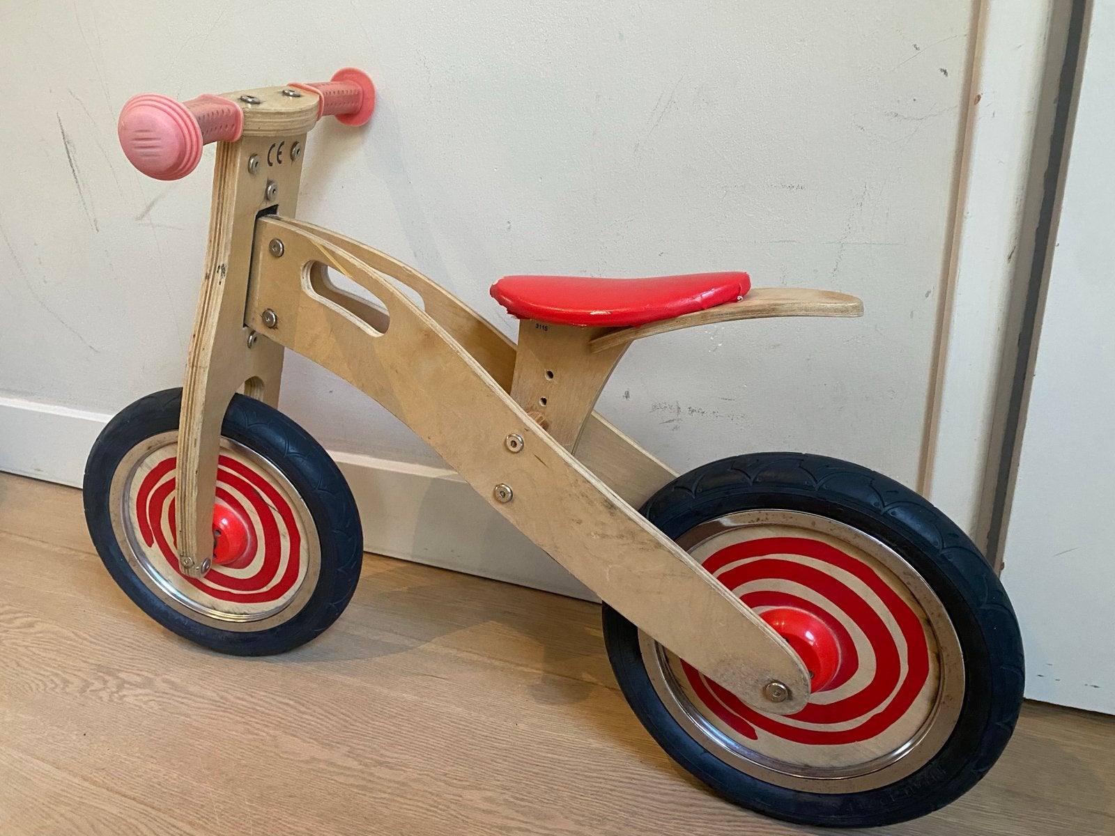 Houten loopfiets Simply for Kids, Fietsen en Brommers, Ophalen, Gebruikt, Minder dan 16 inch