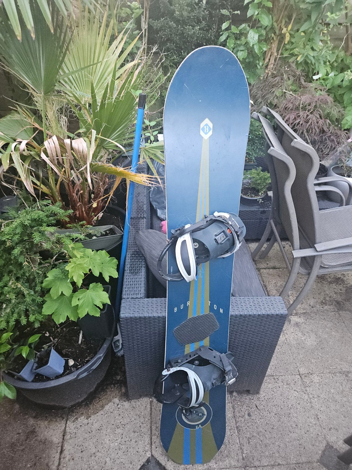 Vintage Burton Snowboard met Bindingen - Gebruikt, Sport en Fitness, Snowboarden, Ophalen, Gebruikt, Board